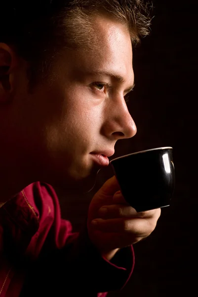 Hombre con taza —  Fotos de Stock