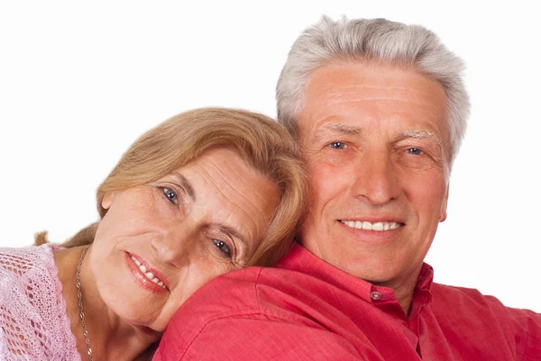 화이트에 오래 된 커플 — 스톡 사진