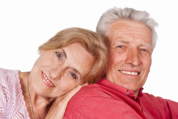 화이트에 오래 된 커플 — 스톡 사진
