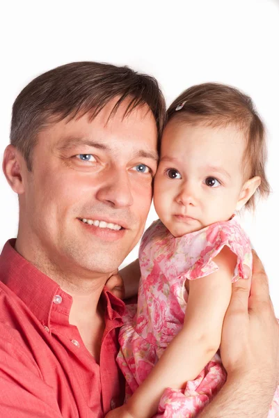 Папа с дочерью — стоковое фото