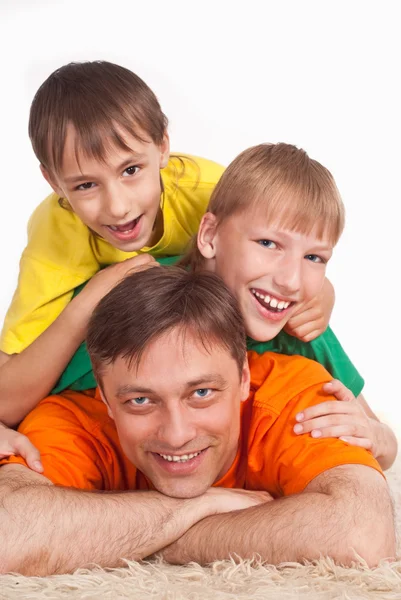 Papi con hijos —  Fotos de Stock