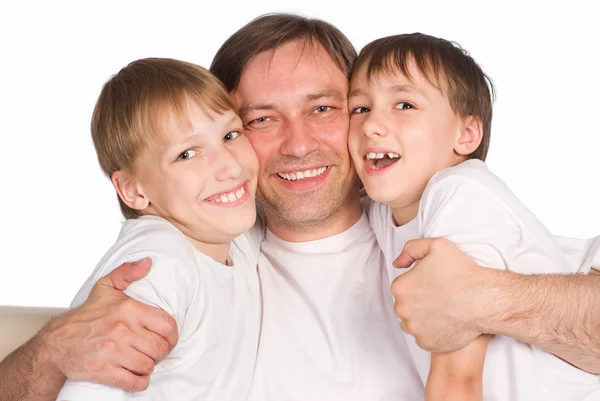 Отец и сыновья — стоковое фото