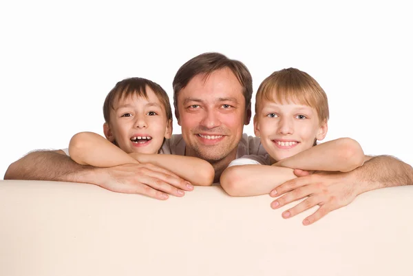 Padre e figli — Foto Stock