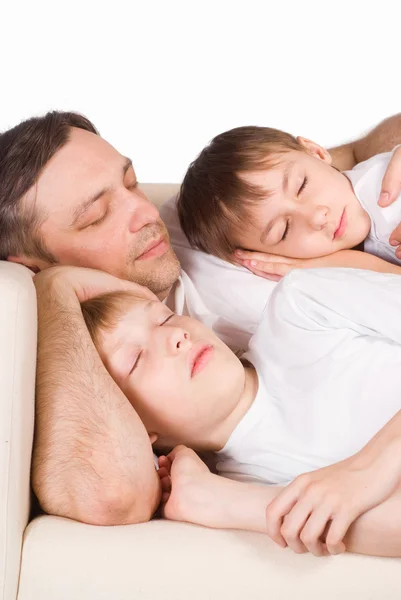Bonita familia durmiendo —  Fotos de Stock