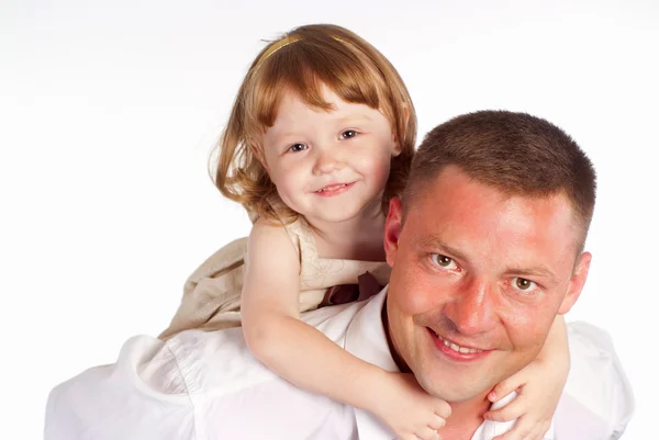 Papà con figlia — Foto Stock