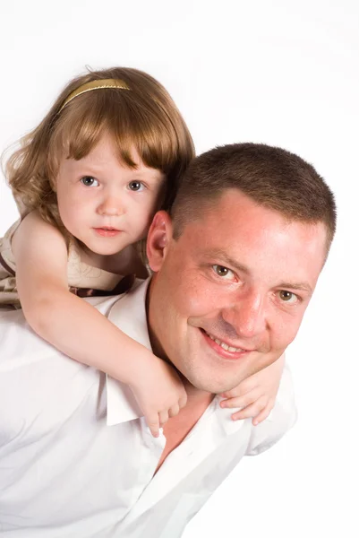Papà con figlia — Foto Stock