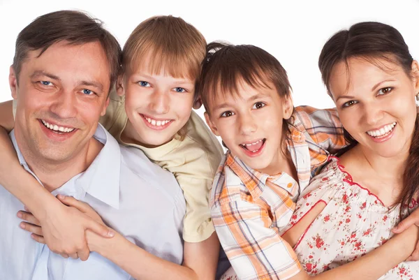 Family of a four Stock Photo