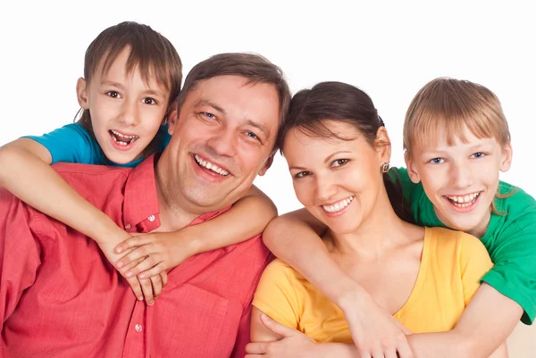Family of a four Stock Photo