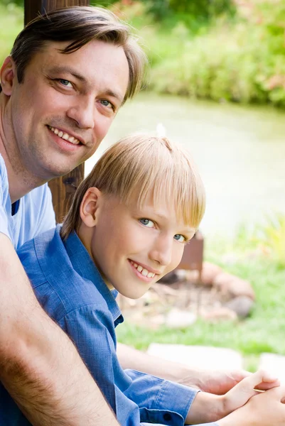 Dad with son — Stock Photo, Image