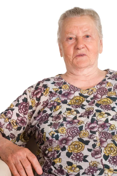 Roztomilá babička portrét — Stock fotografie