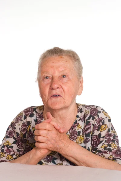 Mutlu granny portre — Stok fotoğraf