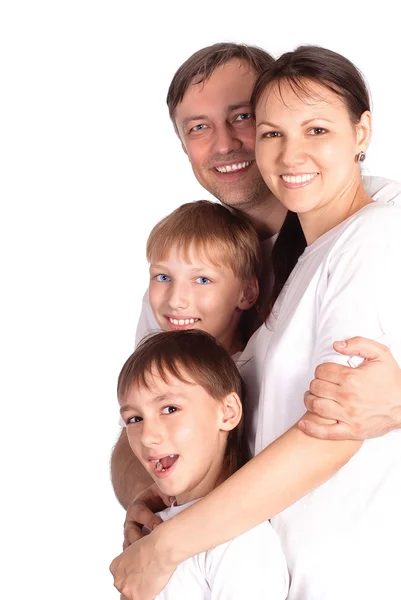 Семья из четырех человек — стоковое фото
