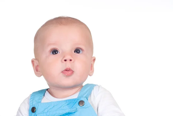 Lindo bebé en blanco —  Fotos de Stock