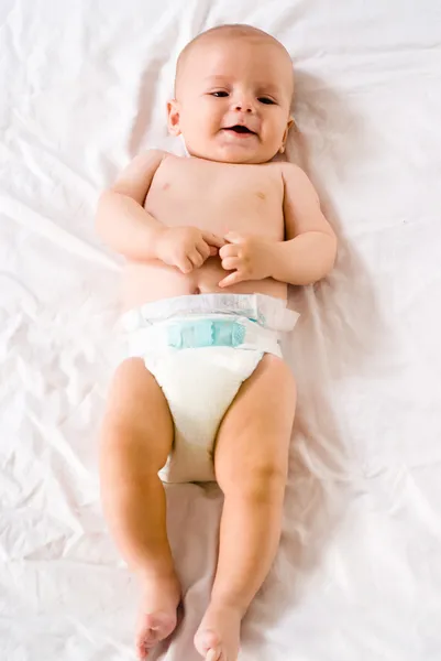 Schattige baby liggend — Stockfoto