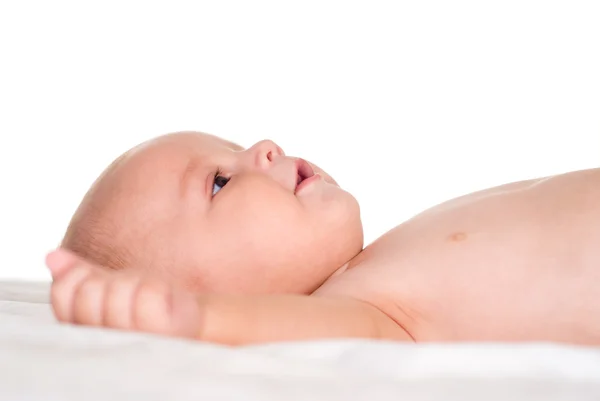 Lindo bebé miente —  Fotos de Stock