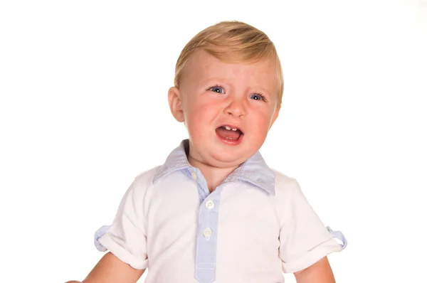 Malý chlapec pláče — Stock fotografie