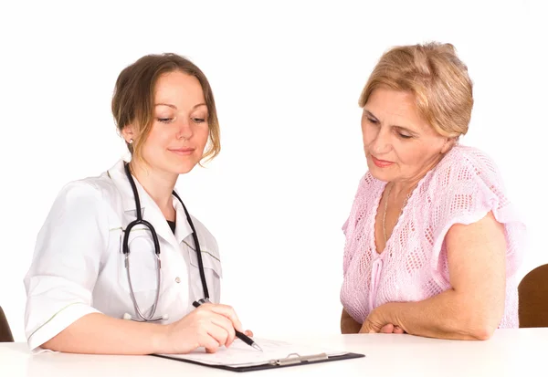 Doctor and granny — Stock Photo, Image