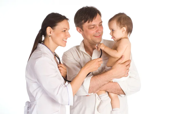 Family and doctor — Stock Photo, Image