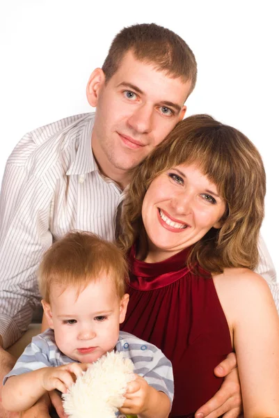 Hübsches Familienporträt — Stockfoto