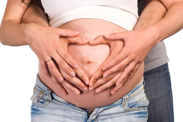 Retrato de mujer embarazada — Foto de Stock
