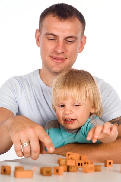 Папа с ребенком — стоковое фото