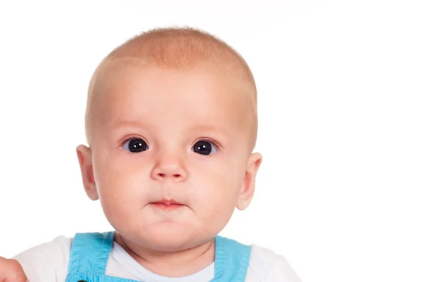 Søtt, lite babyportrett – stockfoto