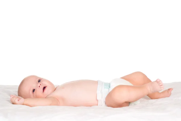 横になっている素敵な赤ちゃん — ストック写真