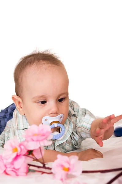 Cute baby in clothes — Stock Photo, Image