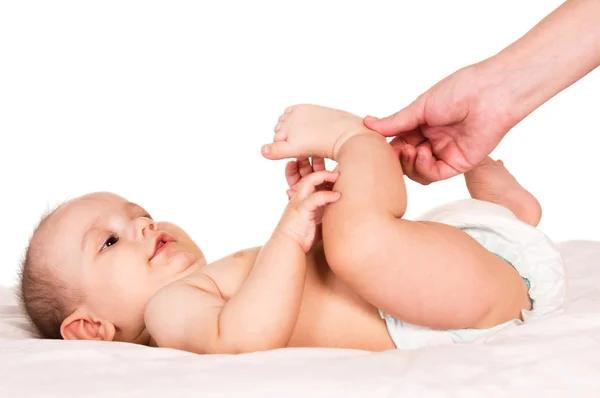 Baby and mother hand — Stock Photo, Image
