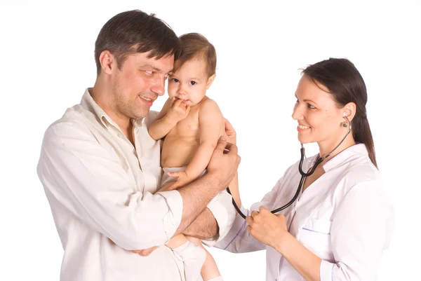 Rodziny i lekarza — Zdjęcie stockowe