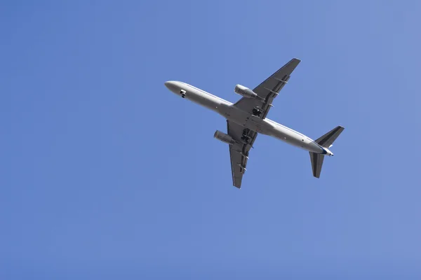 stock image Airplane flying in sky