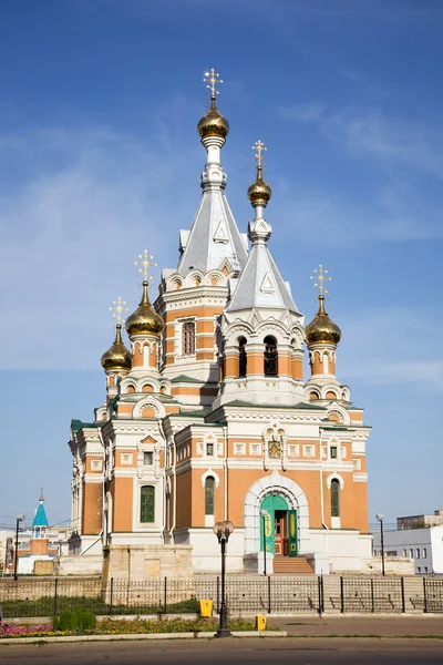 stock image Russian church in Uralsk