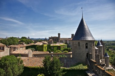 Carcassone city detail clipart