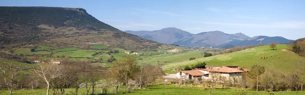 Euskadi platteland panoramisch uitzicht — Stockfoto