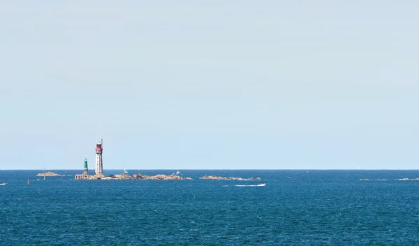 Острів маяк — стокове фото