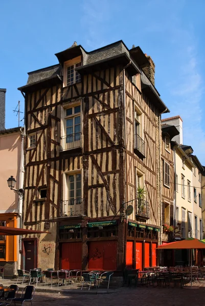 Oude Bretonse stoep café — Stockfoto