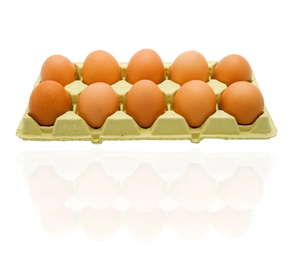 stock image Ten eggs