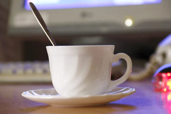 stock image Cup of coffee in office