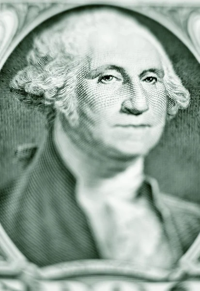 Podobenství george washington na jednodolarové bankovce — Stock fotografie