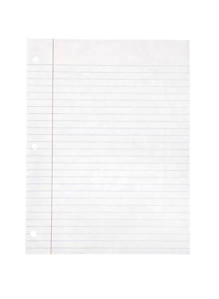 Lined Paper - Photo Object — Stock Photo, Image