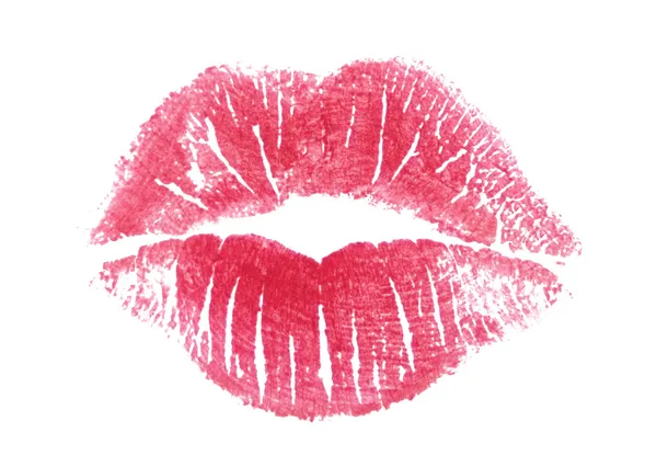Lipstick kiss - fotografie objektu — Stock fotografie