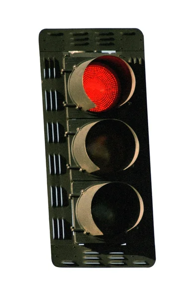 Kırmızı trafik ışığı - fotoğraf nesnesi — Stok fotoğraf