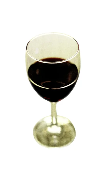 Вино и бокал вина - Фотообъект — стоковое фото