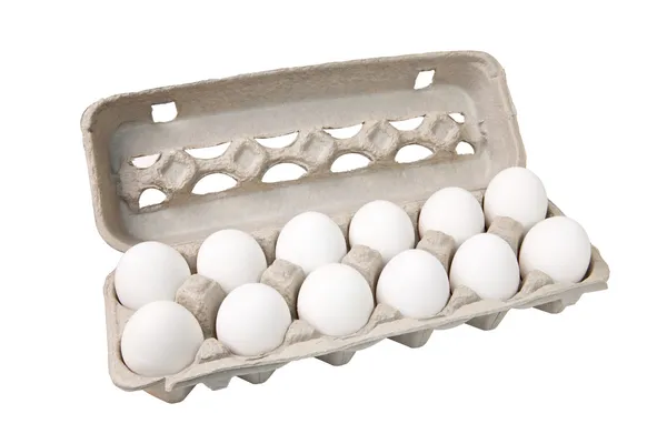 Dozijn eieren Stockfoto