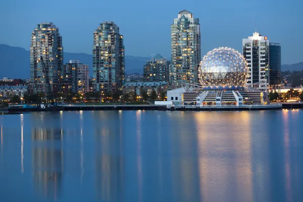 Ванкувер, Канада Skyline, горизонтальная фотография Лицензионные Стоковые Изображения