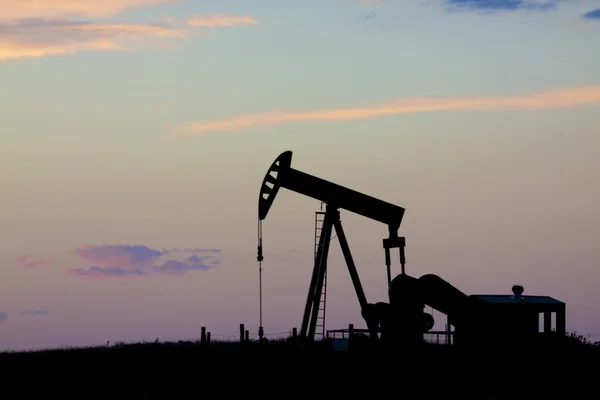 stock image Oil Pumpjack in Sunset