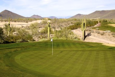 Scenic Arizona Golf Hole clipart