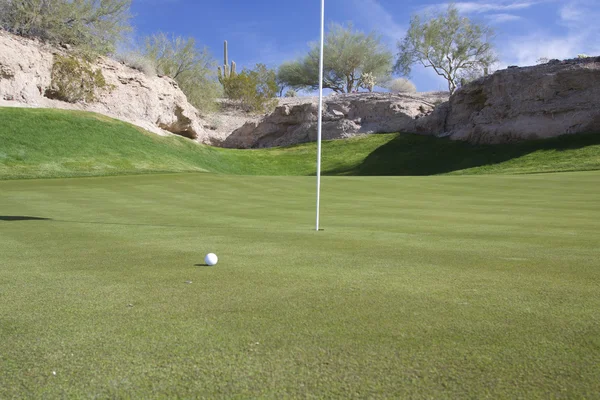 風光明媚なアリゾナのゴルフの穴 — ストック写真