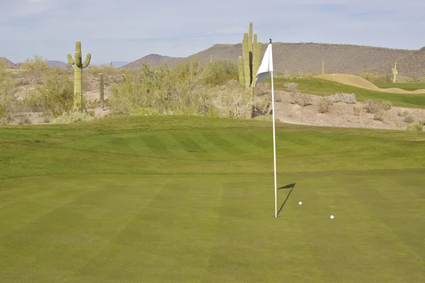 風光明媚なアリゾナのゴルフの穴 — ストック写真