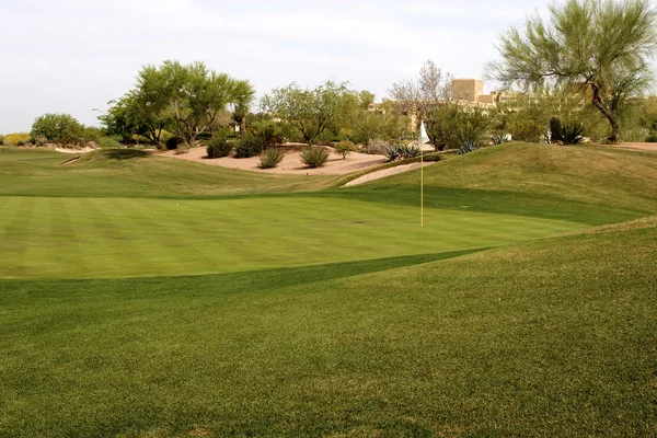 Schilderachtige arizona golf hole — Stockfoto